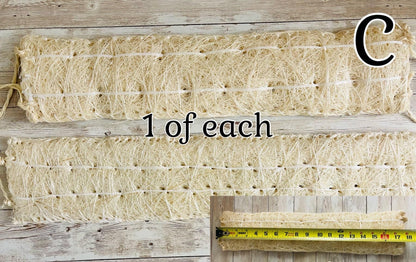 Estropajo De Ixtle Mexicano Ixtle Scourer Body Scrub 100% Natural Fibers