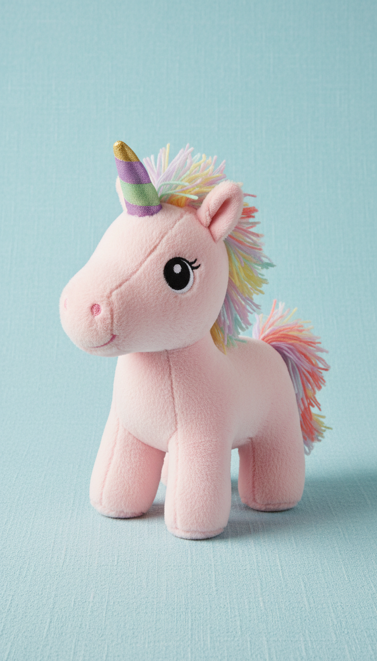 Light Pink Unicorn Plush Toy