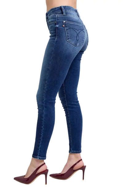 Judy Blue Full Size Washed Thermal Skinny Jeans Plus Size