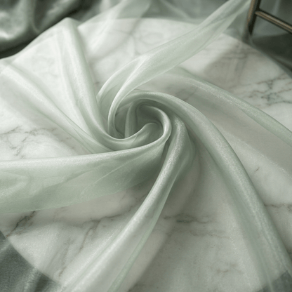 Crystal Organza Fabric by the Yard 60” Wide – Sheer Shiny Organza for Wedding Decor, Draping, Dresses, Curtains & Event Styling