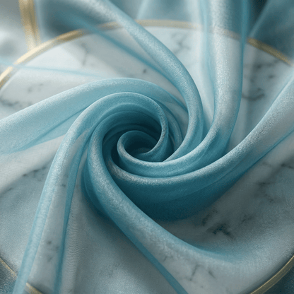Crystal Organza Fabric by the Yard 60” Wide – Sheer Shiny Organza for Wedding Decor, Draping, Dresses, Curtains & Event Styling