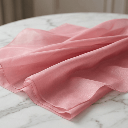 Crystal Organza Fabric by the Yard 60” Wide – Sheer Shiny Organza for Wedding Decor, Draping, Dresses, Curtains & Event Styling