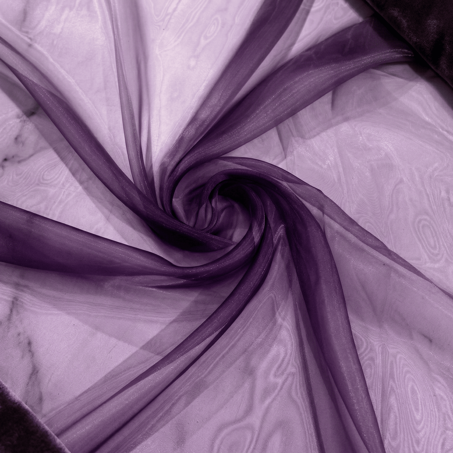 Crystal Organza Fabric by the Yard 60” Wide – Sheer Shiny Organza for Wedding Decor, Draping, Dresses, Curtains & Event Styling