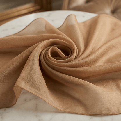 Crystal Organza Fabric by the Yard 60” Wide – Sheer Shiny Organza for Wedding Decor, Draping, Dresses, Curtains & Event Styling