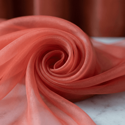 Crystal Organza Fabric by the Yard 60” Wide – Sheer Shiny Organza for Wedding Decor, Draping, Dresses, Curtains & Event Styling