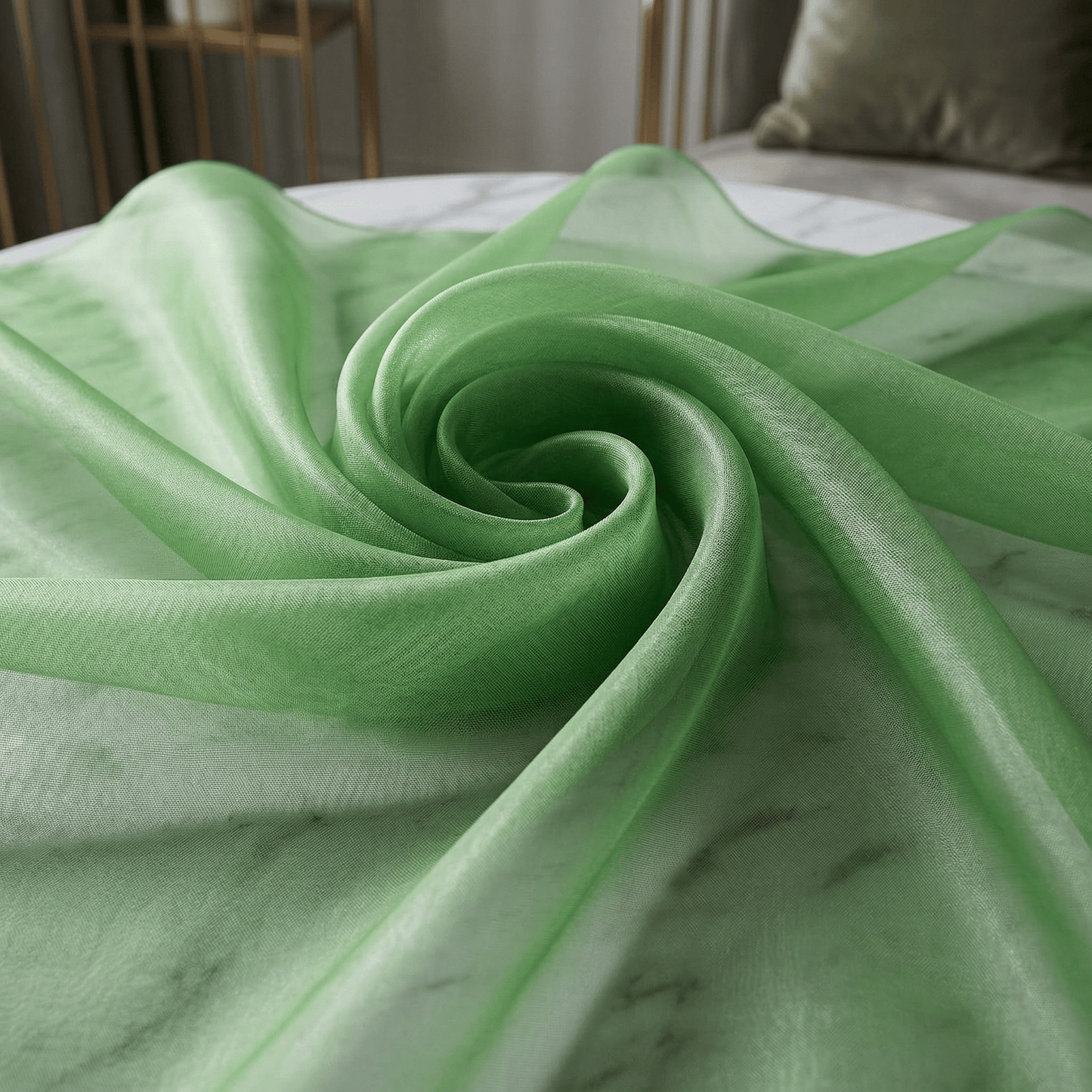 Crystal Organza Fabric by the Yard 60” Wide – Sheer Shiny Organza for Wedding Decor, Draping, Dresses, Curtains & Event Styling