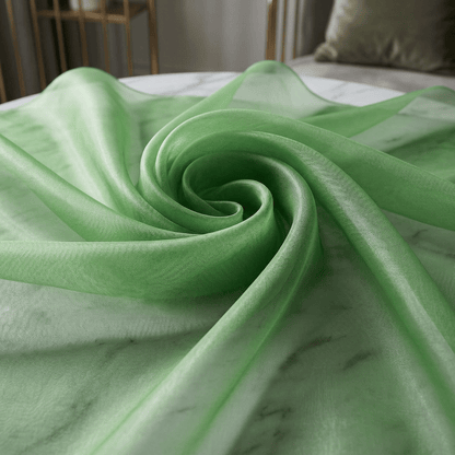 Crystal Organza Fabric by the Yard 60” Wide – Sheer Shiny Organza for Wedding Decor, Draping, Dresses, Curtains & Event Styling