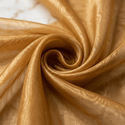 Crystal Organza Fabric by the Yard 60” Wide – Sheer Shiny Organza for Wedding Decor, Draping, Dresses, Curtains & Event Styling