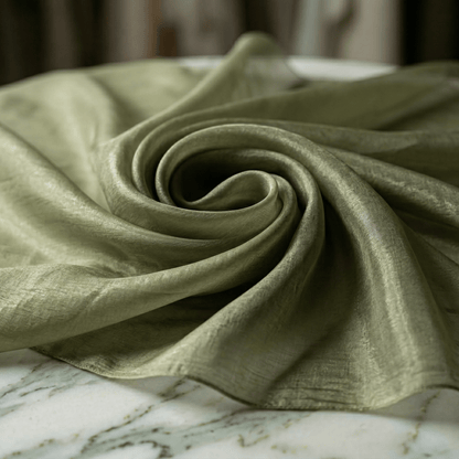 Crystal Organza Fabric by the Yard 60” Wide – Sheer Shiny Organza for Wedding Decor, Draping, Dresses, Curtains & Event Styling