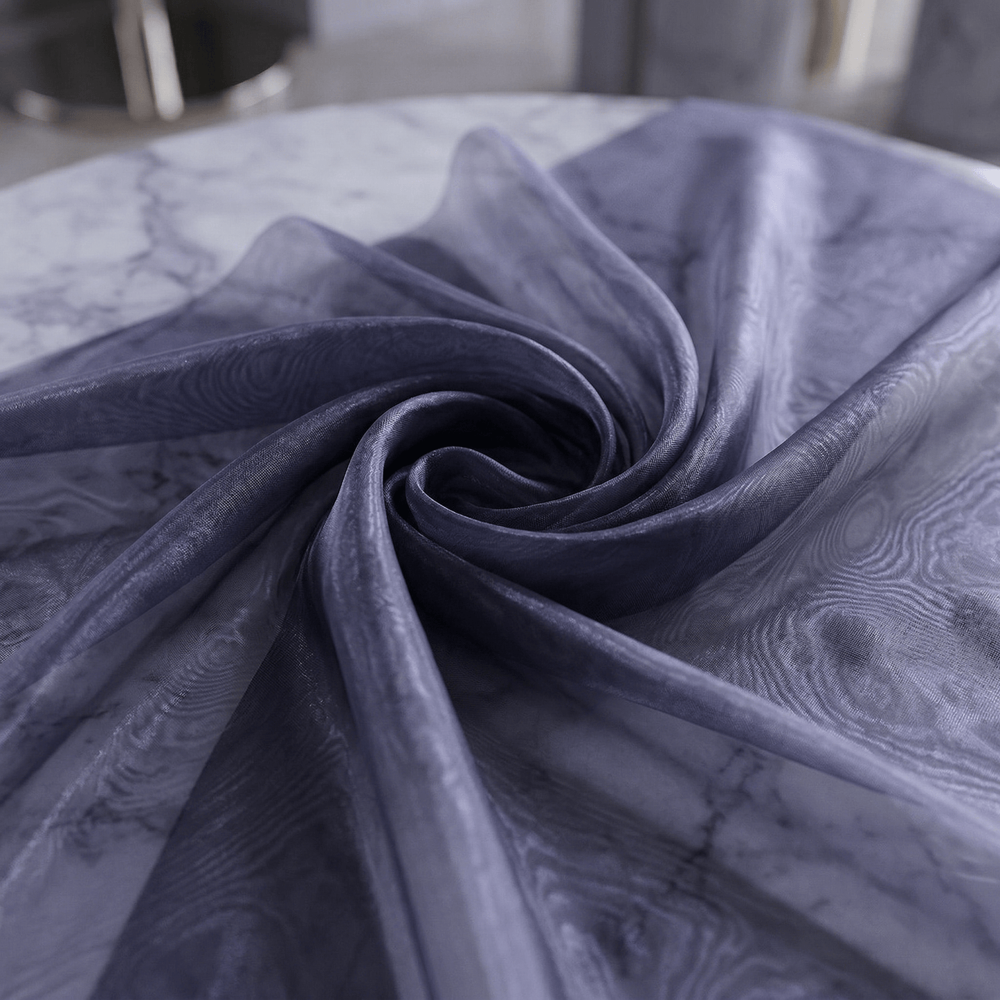 Crystal Organza Fabric by the Yard 60” Wide – Sheer Shiny Organza for Wedding Decor, Draping, Dresses, Curtains & Event Styling