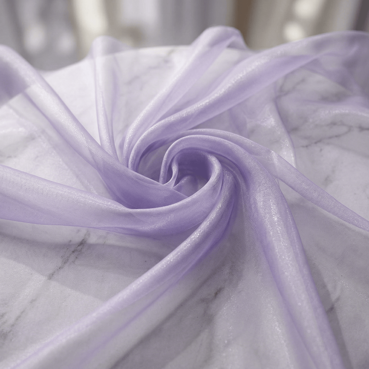 Crystal Organza Fabric by the Yard 60” Wide – Sheer Shiny Organza for Wedding Decor, Draping, Dresses, Curtains & Event Styling