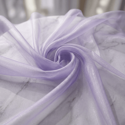 Crystal Organza Fabric by the Yard 60” Wide – Sheer Shiny Organza for Wedding Decor, Draping, Dresses, Curtains & Event Styling