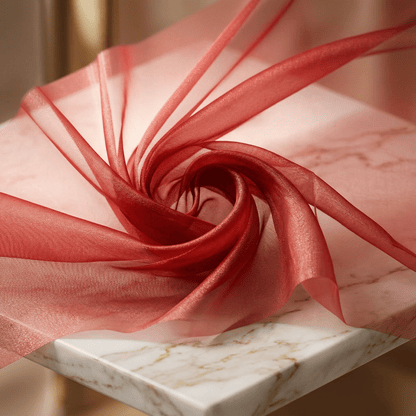 Crystal Organza Fabric by the Yard 60” Wide – Sheer Shiny Organza for Wedding Decor, Draping, Dresses, Curtains & Event Styling