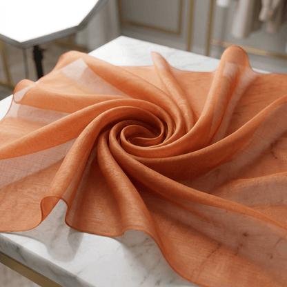 Crystal Organza Fabric by the Yard 60” Wide – Sheer Shiny Organza for Wedding Decor, Draping, Dresses, Curtains & Event Styling