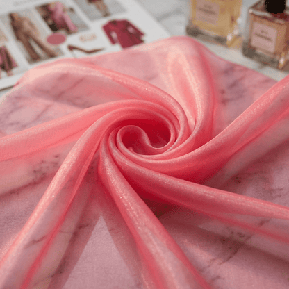 Crystal Organza Fabric by the Yard 60” Wide – Sheer Shiny Organza for Wedding Decor, Draping, Dresses, Curtains & Event Styling
