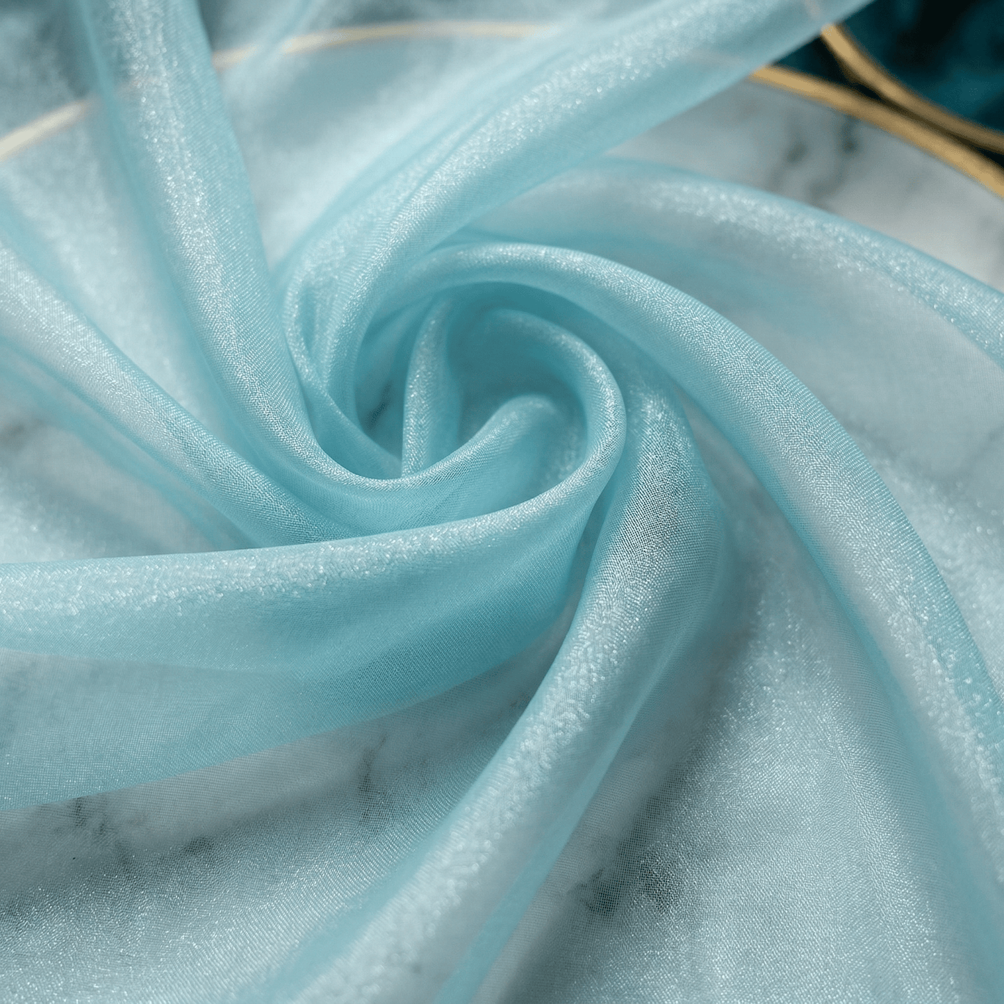 Crystal Organza Fabric by the Yard 60” Wide – Sheer Shiny Organza for Wedding Decor, Draping, Dresses, Curtains & Event Styling