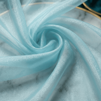 Crystal Organza Fabric by the Yard 60” Wide – Sheer Shiny Organza for Wedding Decor, Draping, Dresses, Curtains & Event Styling