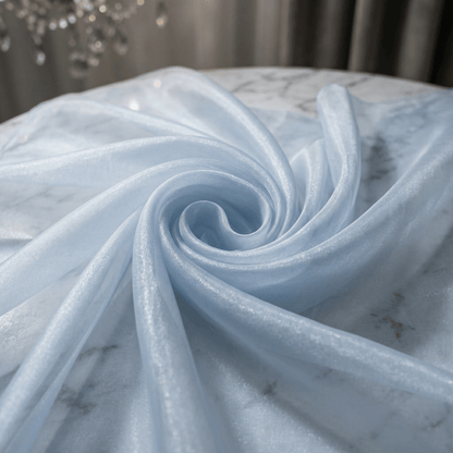 Crystal Organza Fabric by the Yard 60” Wide – Sheer Shiny Organza for Wedding Decor, Draping, Dresses, Curtains & Event Styling