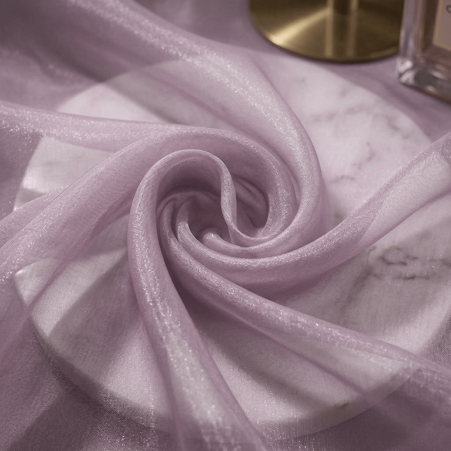 Crystal Organza Fabric by the Yard 60” Wide – Sheer Shiny Organza for Wedding Decor, Draping, Dresses, Curtains & Event Styling