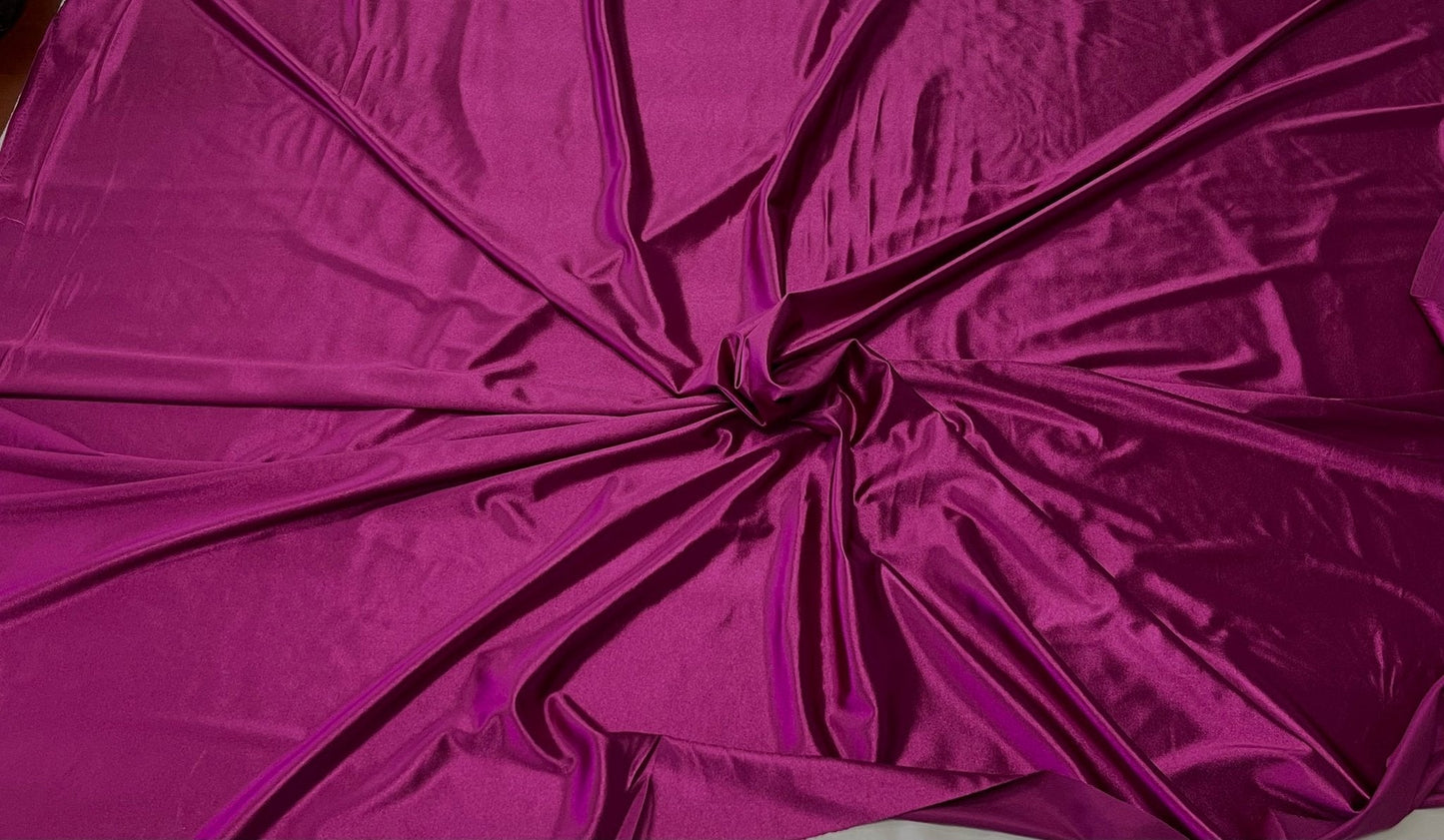 Deluxe heavy shiny polyester spandex 58" Wide| New Creations Fabric & Foam Inc.