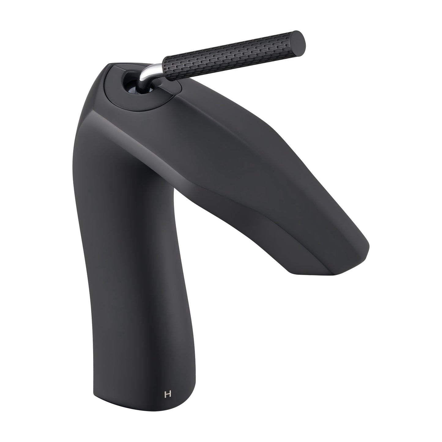 Matte Black Single Handle Basin Faucet | Brass, 7.99 in.