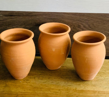 Cantaritos de Barro Clay Cups Fits Up to 16 Fl Oz