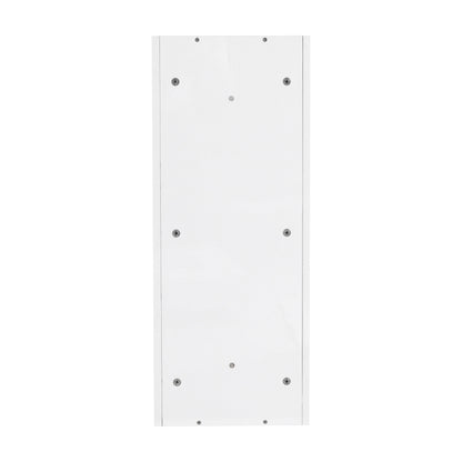 Glossy White 12' Bathroom Wall-Mounted Storage Rack with Float Mounting Design, Durable Plywood