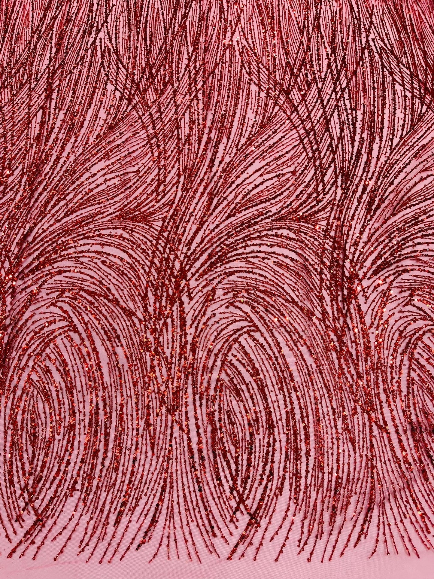 Fashion Glitter Design On A Mesh Lace 54” Wide| New Creations Fabric & Foam Inc.