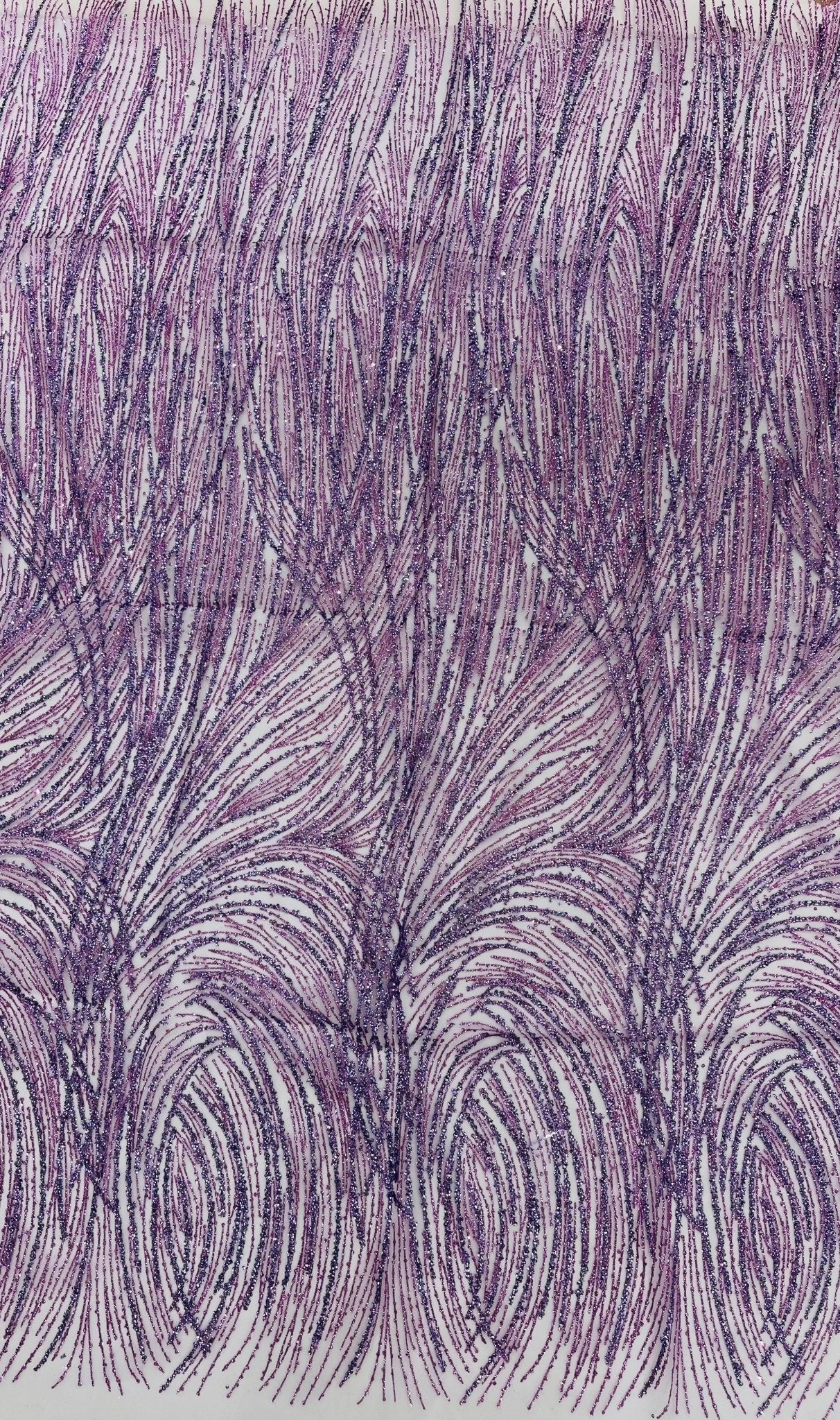 Fashion Glitter Design On A Mesh Lace 54” Wide| New Creations Fabric & Foam Inc.