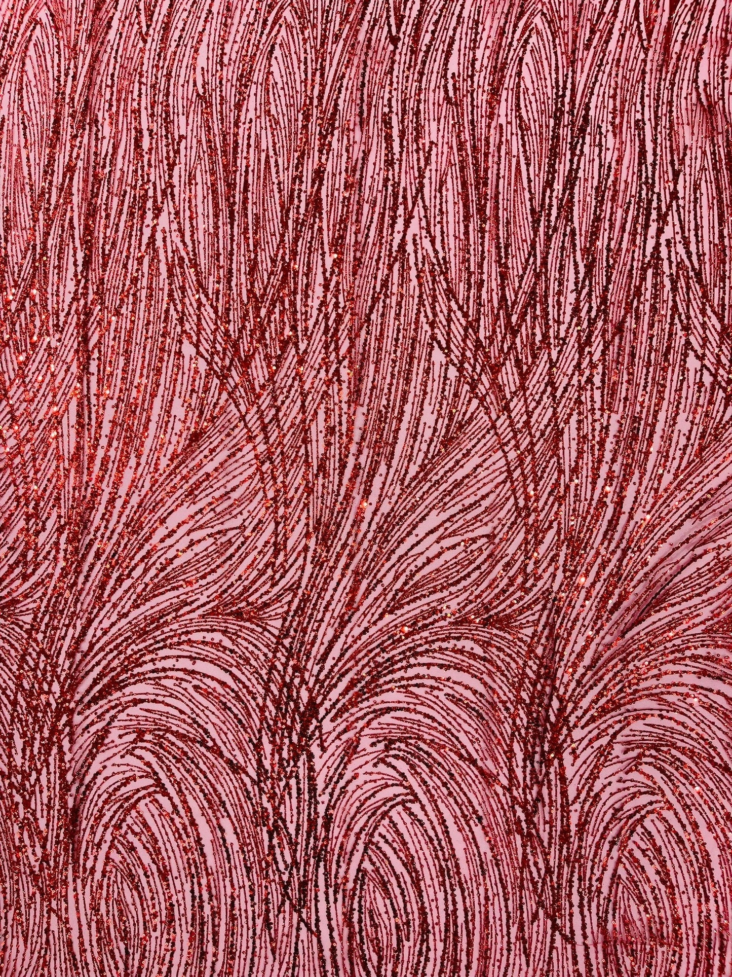 Fashion Glitter Design On A Mesh Lace 54” Wide| New Creations Fabric & Foam Inc.