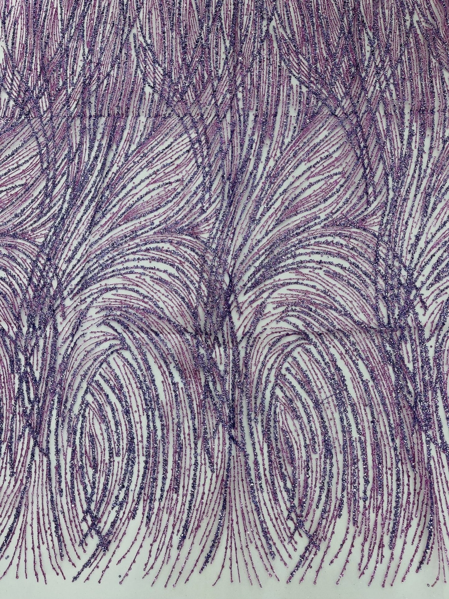 Fashion Glitter Design On A Mesh Lace 54” Wide| New Creations Fabric & Foam Inc.