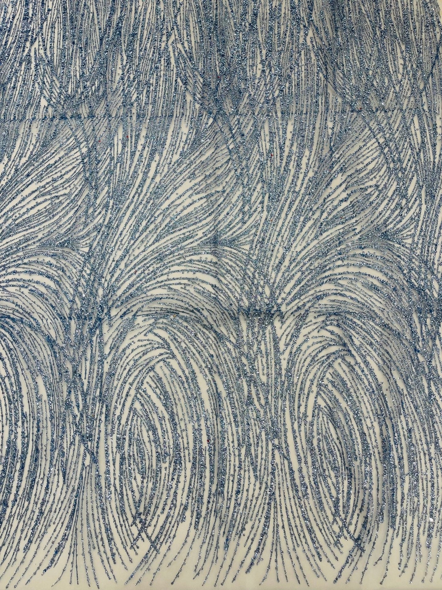 Fashion Glitter Design On A Mesh Lace 54” Wide| New Creations Fabric & Foam Inc.