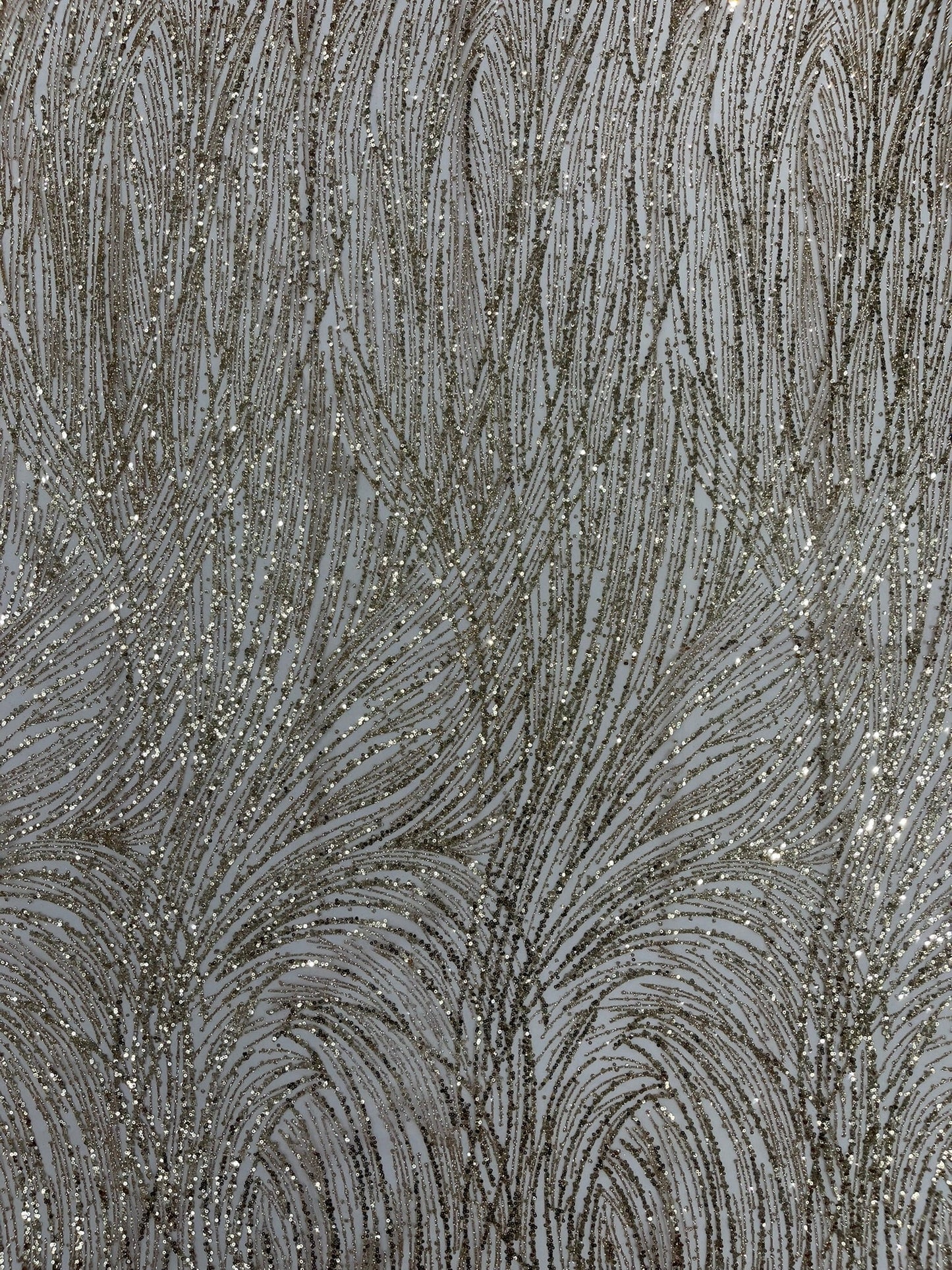 Fashion Glitter Design On A Mesh Lace 54” Wide| New Creations Fabric & Foam Inc.