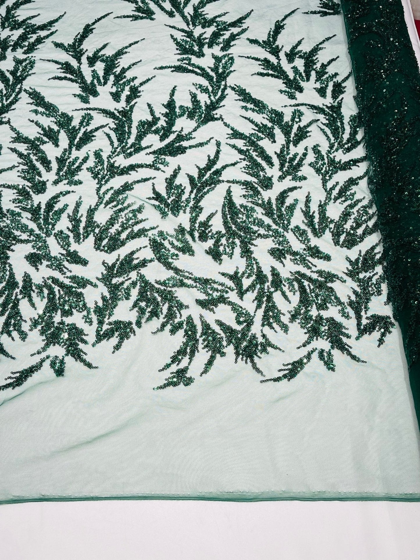 Fashion Beaded Vine Lace 54" Wide| New Creations Fabric & Foam Inc.