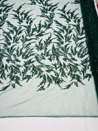 Fashion Beaded Vine Lace 54" Wide| New Creations Fabric & Foam Inc.