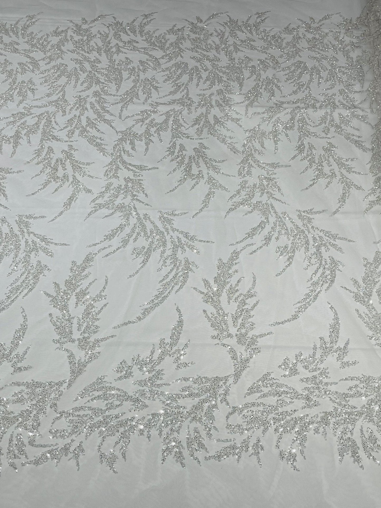 Fashion Beaded Vine Lace 54" Wide| New Creations Fabric & Foam Inc.