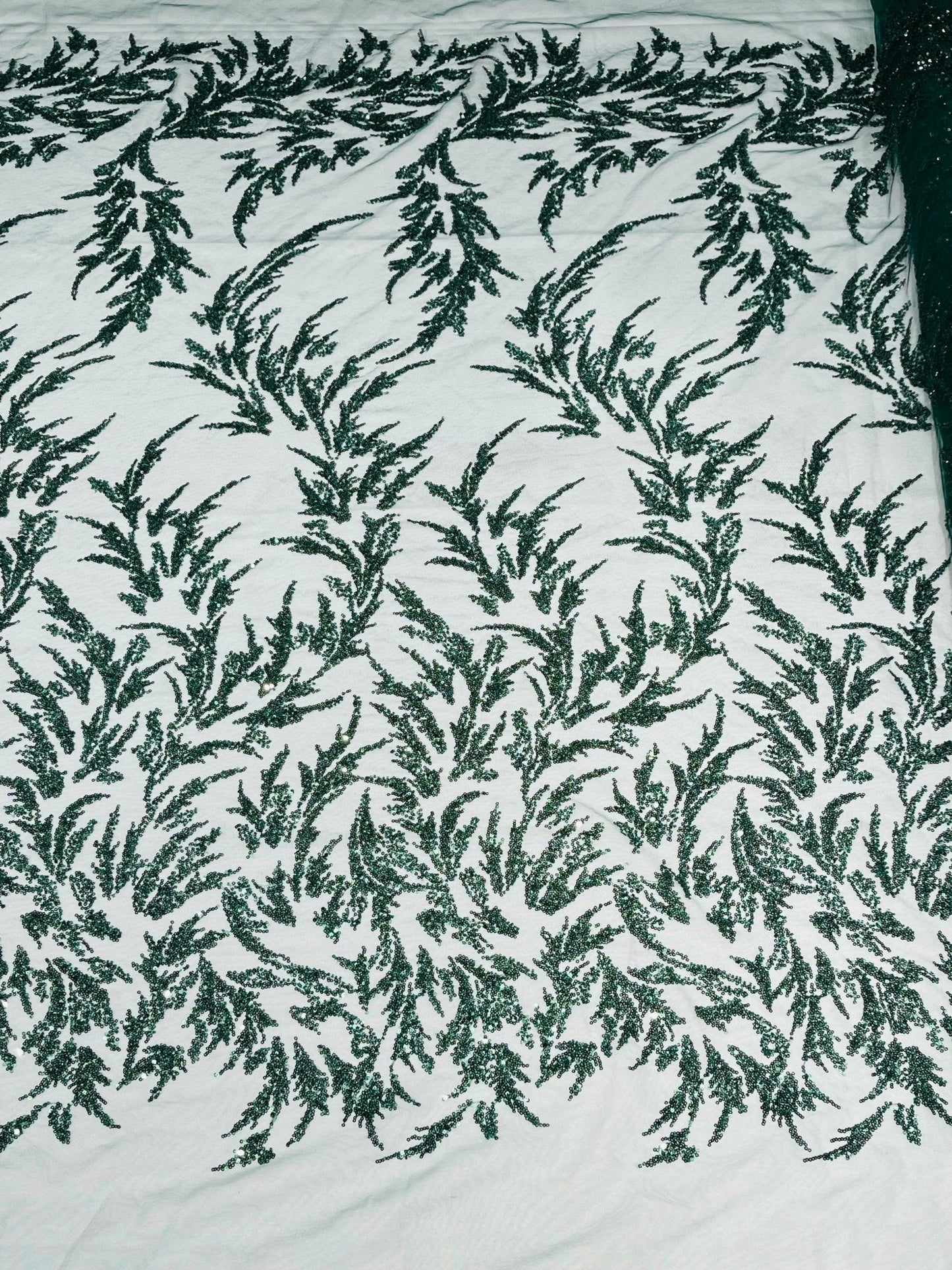 Fashion Beaded Vine Lace 54" Wide| New Creations Fabric & Foam Inc.