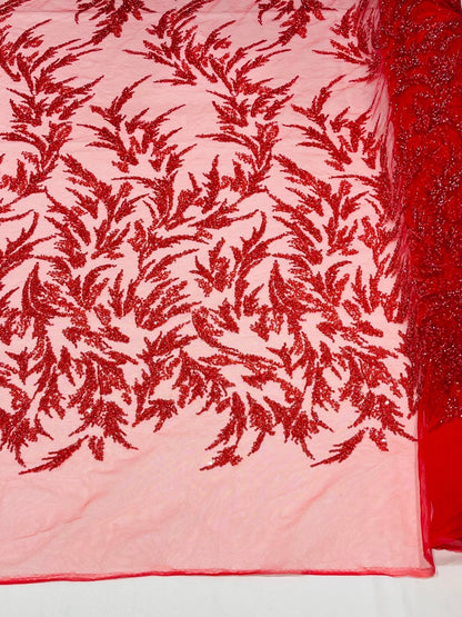 Fashion Beaded Vine Lace 54" Wide| New Creations Fabric & Foam Inc.