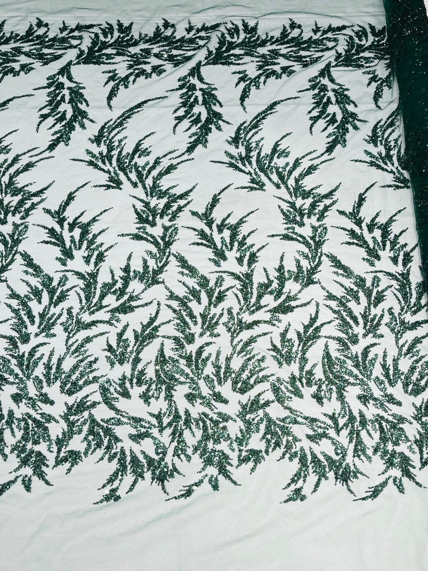 Fashion Beaded Vine Lace 54" Wide| New Creations Fabric & Foam Inc.