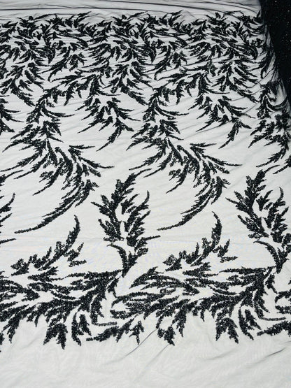 Fashion Beaded Vine Lace 54" Wide| New Creations Fabric & Foam Inc.