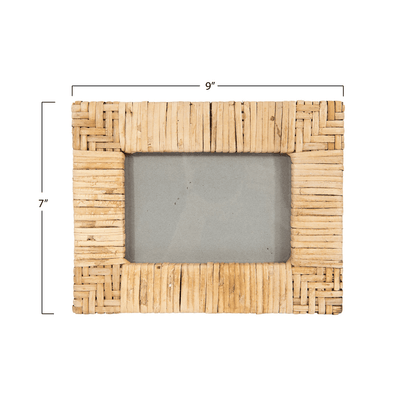 Hand-Woven Rattan 4x6 Picture Frame