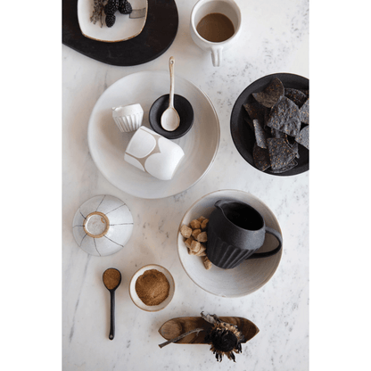 White Matte Stoneware Glazed Bowl