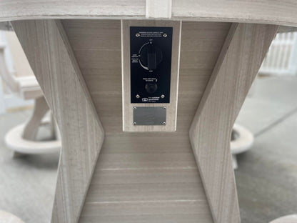 Shelly Round Fire Table