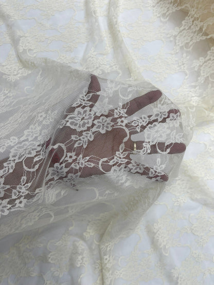 Floral Stretch Lace 58" Wide| New Creations Fabric & Foam Inc.