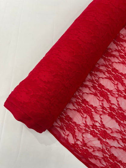 Floral Stretch Lace 58" Wide| New Creations Fabric & Foam Inc.