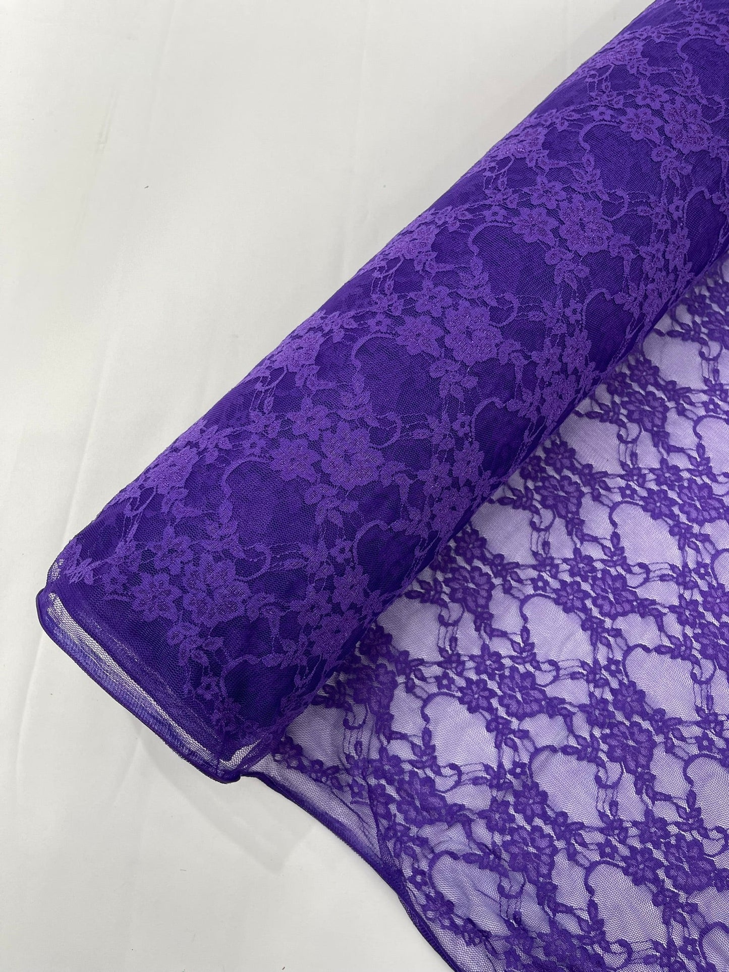 Floral Stretch Lace 58" Wide| New Creations Fabric & Foam Inc.