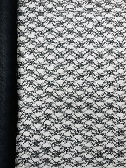 Floral Stretch Lace 58" Wide| New Creations Fabric & Foam Inc.
