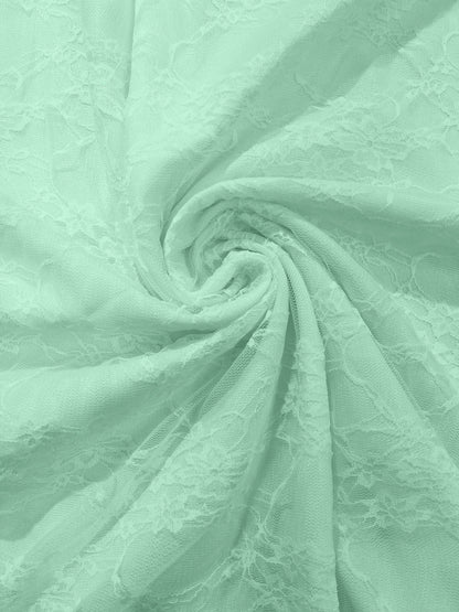 Floral Stretch Lace 58" Wide| New Creations Fabric & Foam Inc.