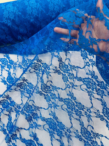 Floral Stretch Lace 58" Wide| New Creations Fabric & Foam Inc.