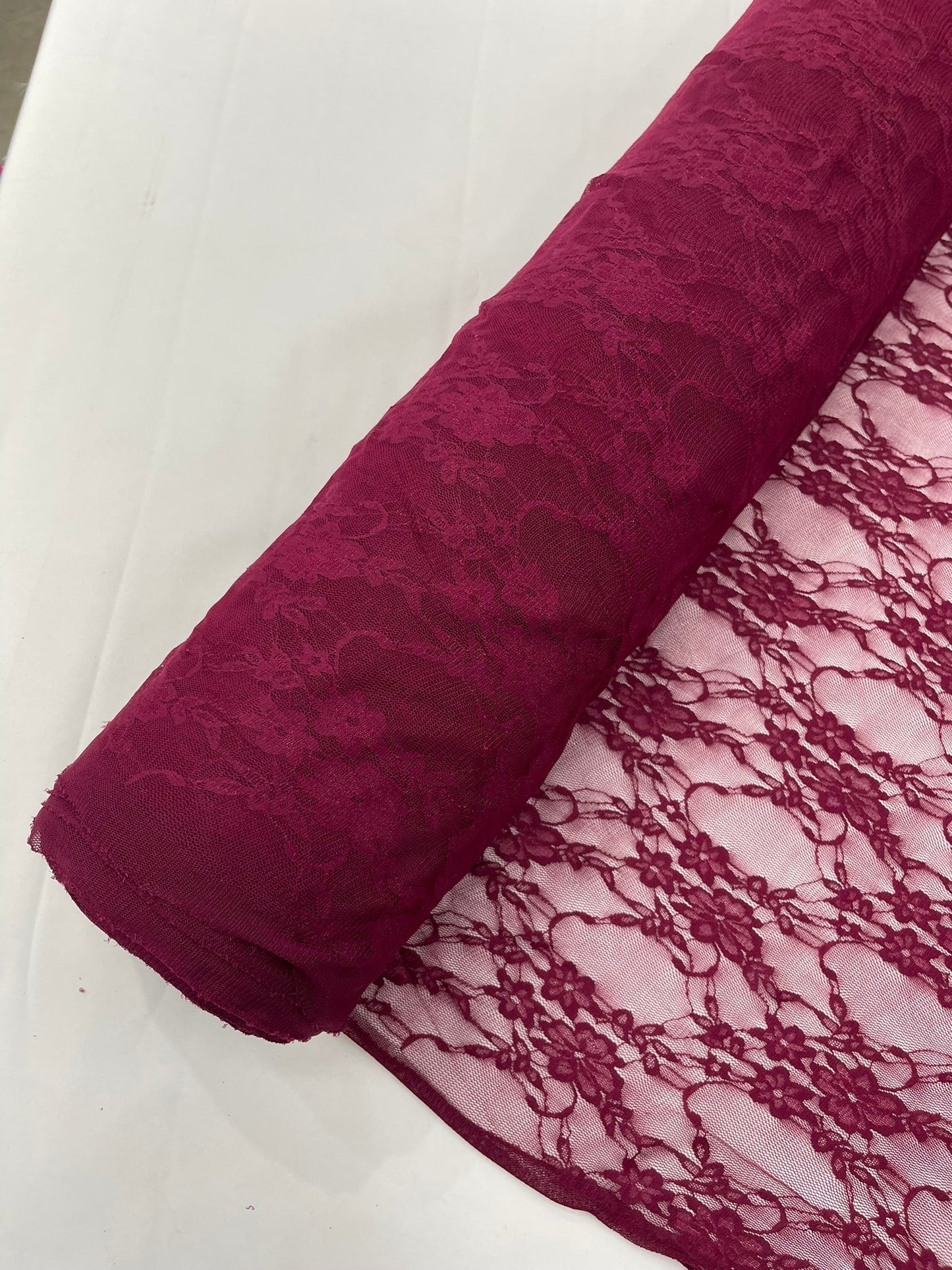 Floral Stretch Lace 58" Wide| New Creations Fabric & Foam Inc.